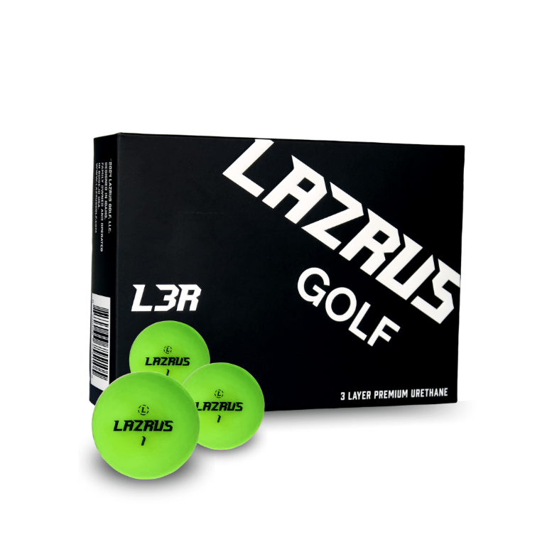 Lazrus L3R Premium 3-Piece Urethane Golf Balls for Men & Women - High Performance, Soft Feel, Long Distance - Perfect for Tournament Play & Practice Rounds