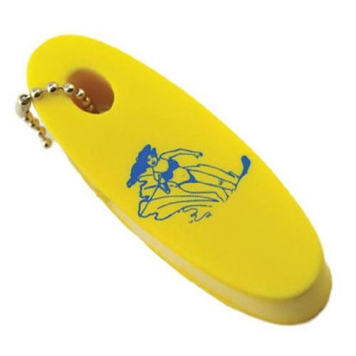 Yellow Key Floater for Skiing - Waterproof Floating Keychain for Women, Perfect for Ski Trips, Beach Outings, and Outdoor Adventures