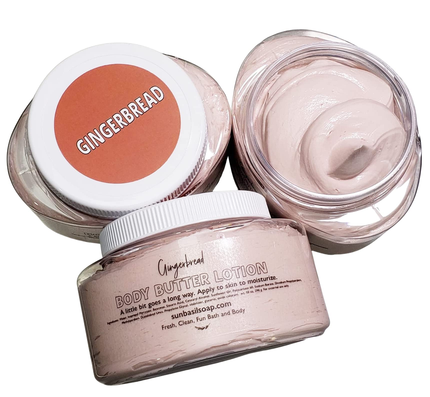 Gingerbread Whipped Body Butter Lotion - Moisturizing Holiday Skincare, Handmade in USA | Perfect Christmas Stocking Stuffer & Festive Gift for Women, Men | Ideal for Winter Dry Skin Care & Cozy Seasonal Pampering