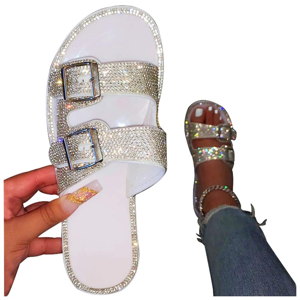 Women's Leopard Print Flat Sandals - Comfortable Casual Summer Sandals for Beach, Travel & Everyday Wear | Black Flip Flops for Women