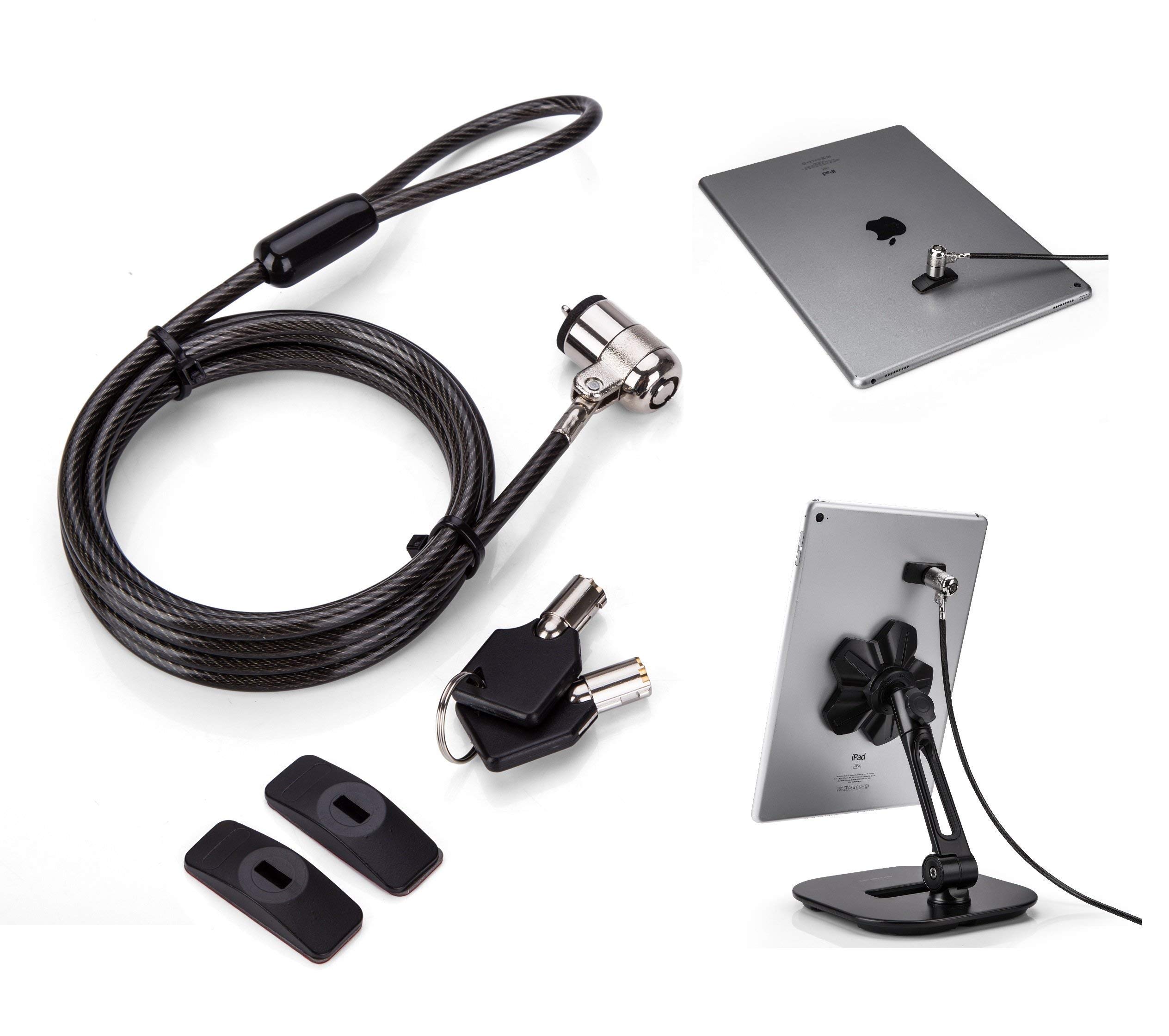 AboveTEK Business Kiosk Aluminum Tablet Stand - 360° Swivel Holder for 4-14