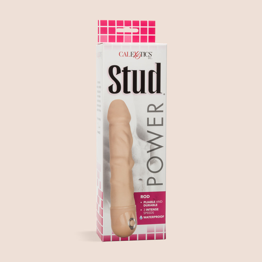 Power Stud® Rod - Realistic Vibrating Dildo for Couples & Solo Play | Ultra-Lifelike Silicone Adult Toy for Enhanced Pleasure & Intimacy | Bedroom Accessory for Spice Up Your Sex Life