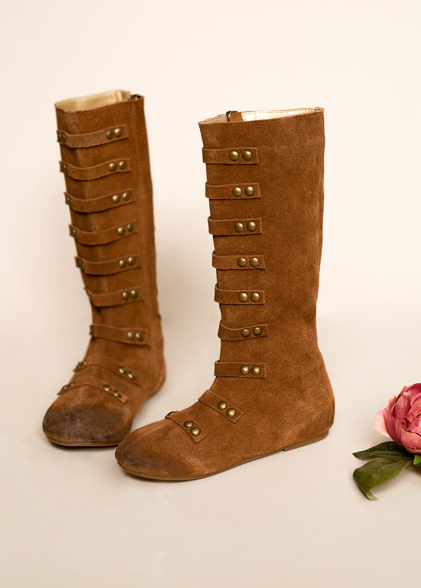 Freya Women's Chestnut Leather Boots - Stylish Ankle Boots for Fall & Winter, Comfortable & Durable for Casual Outfits, Office Wear & Date Nights