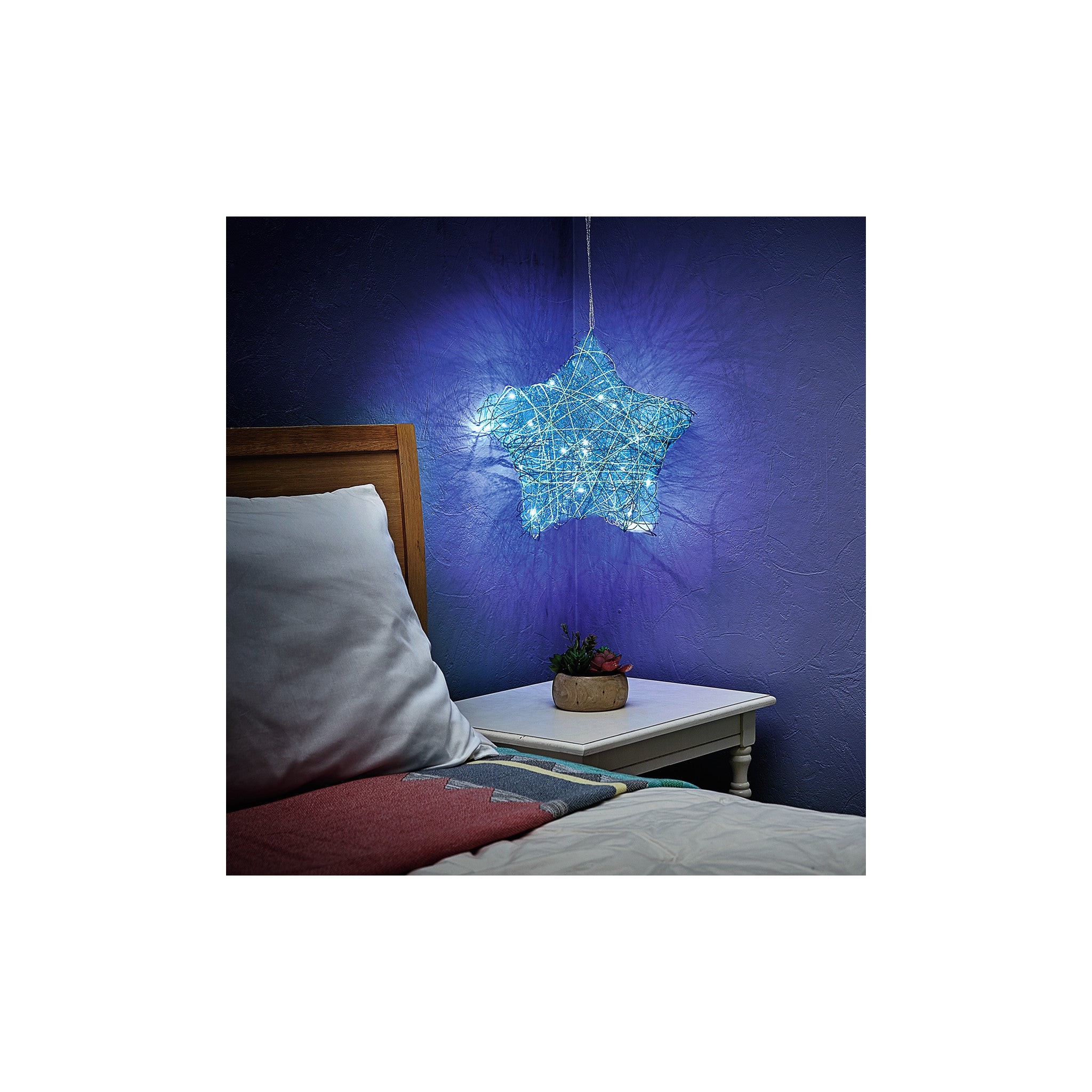 DIY String Art Star Light Kit - Creative Home Decor for Bedroom, Living Room & Nursery - Perfect Gift for Christmas, Birthday & Housewarming (Model #6113000)