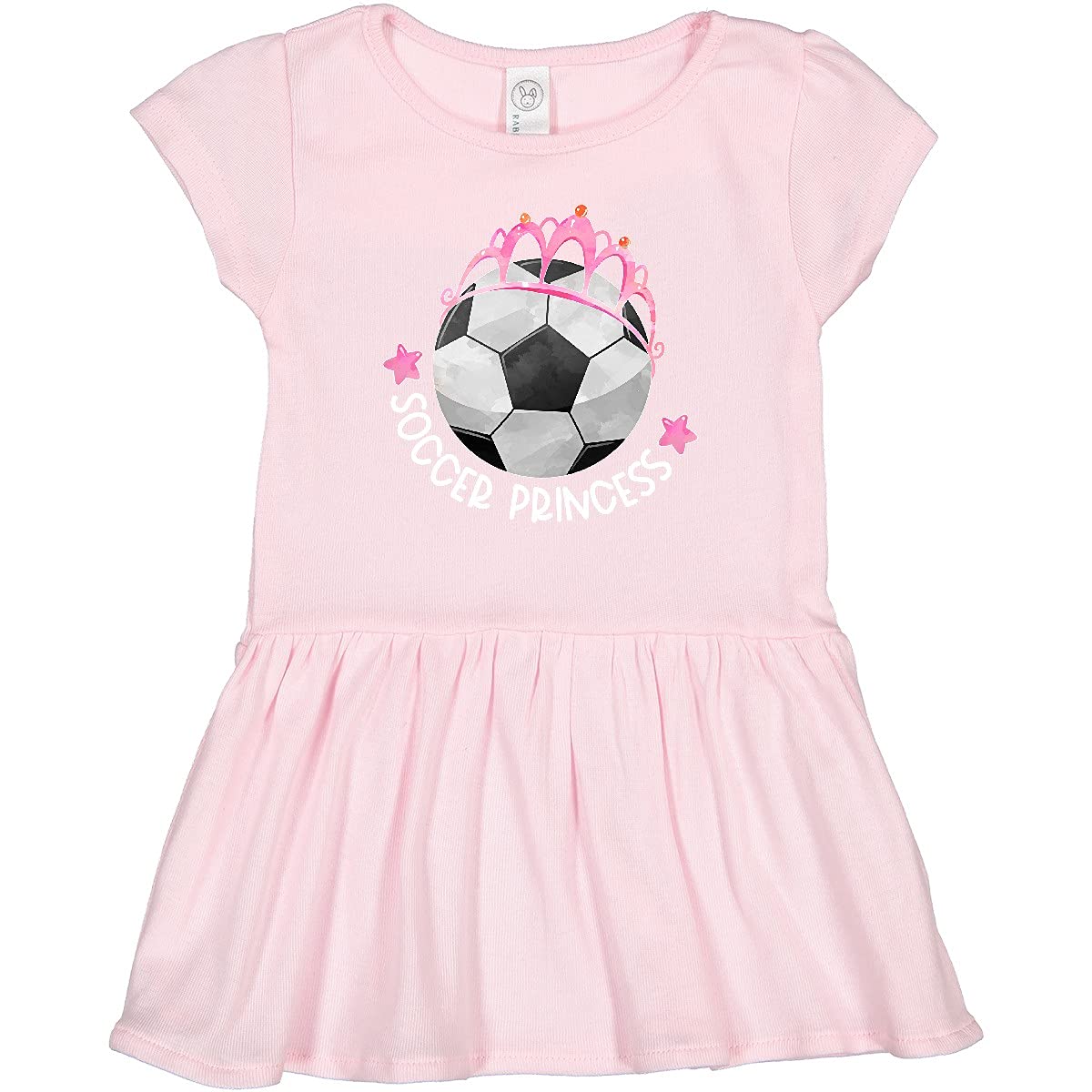Inktastic Soccer Princess Tiara Toddler Dress - Cute Girls' Soccer Outfit for Birthday, Party & Play - Toddler Soccer Apparel for Fans & Players