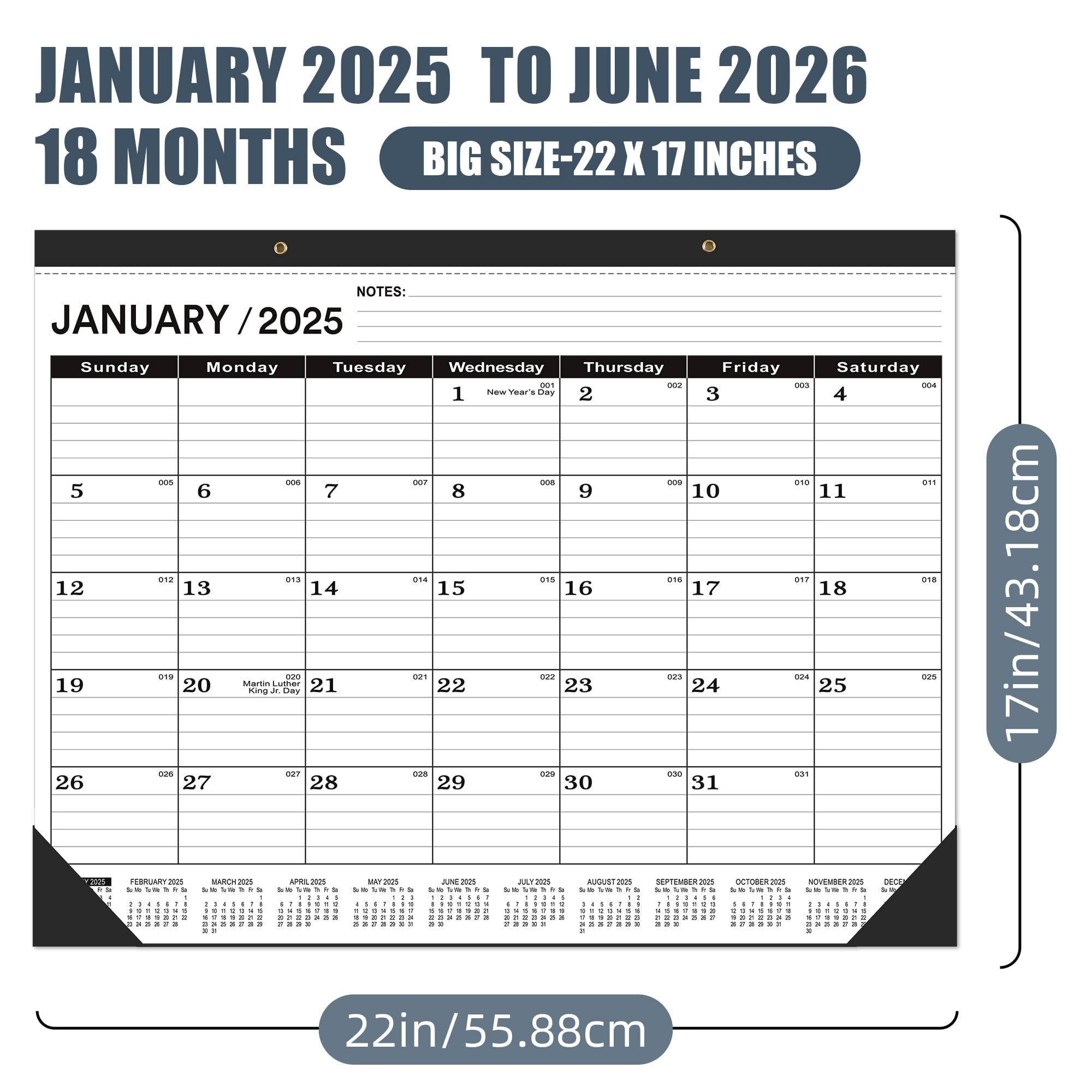 2025-2026 Large Desk Calendar 22