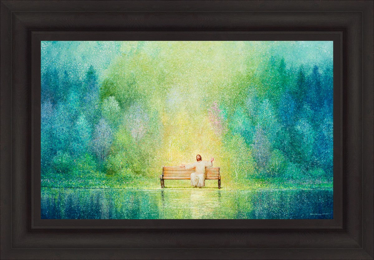 Come Unto Me and I Will Give You Rest - Inspirational Christian Wall Art for Home Decor & Church - Perfect for Bedroom, Living Room & Office