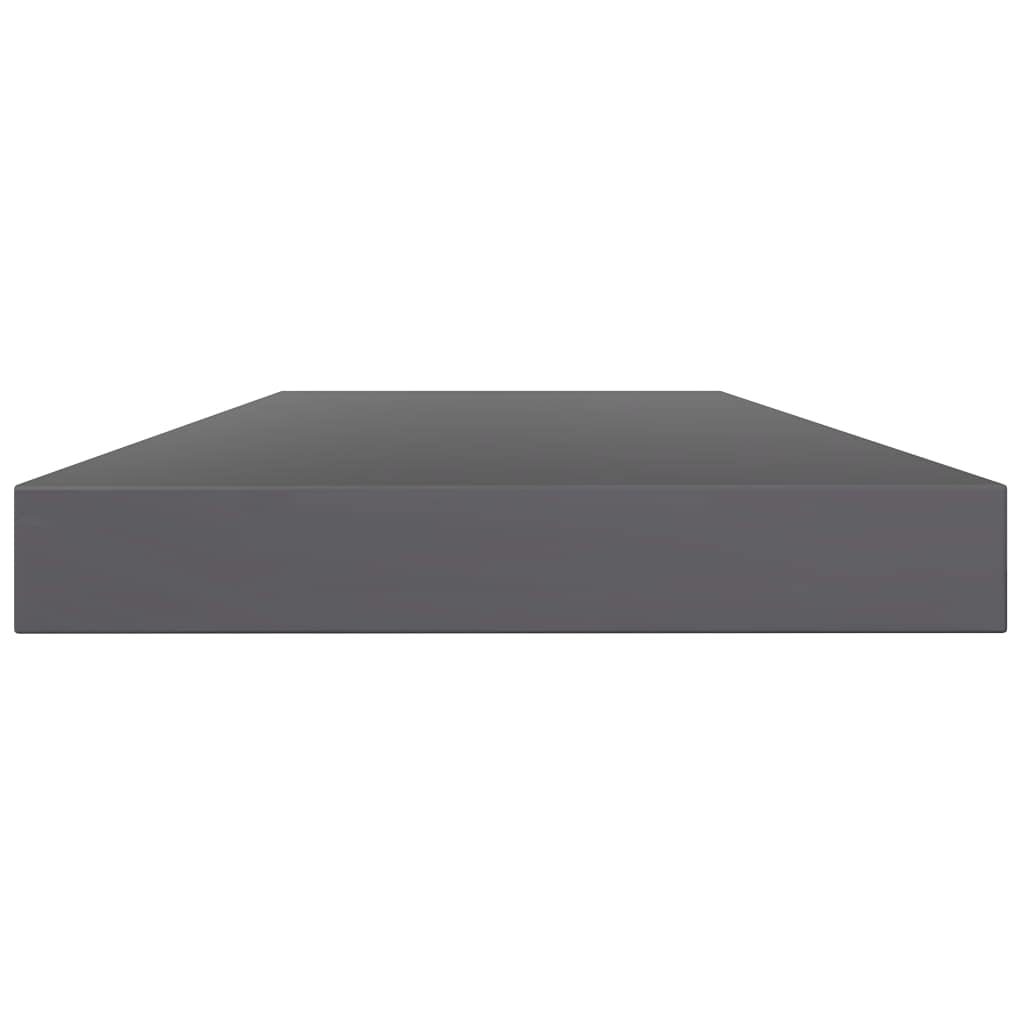 Wall Mounted Floating Shelves Set of 4 - 15.7x3.9x0.6 Inch High Gloss Gray Display Ledge & Storage Rack for Living Room, Kitchen, Office, Bookshelf - Perfect for Organizing Books, Decor & Kitchen Essentials