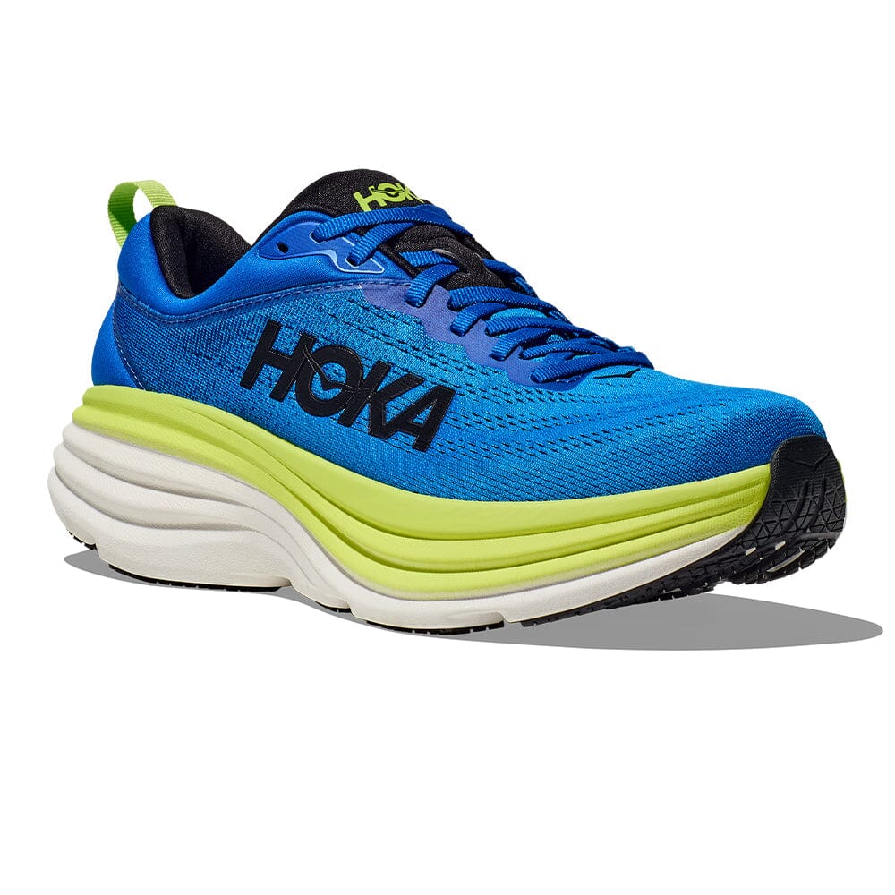 Hoka Men's Bondi 8 Running Shoes - Lightweight Cushioned Sneakers for Marathon, Jogging & Walking - Breathable Mesh Upper with Maximum Support & Comfort