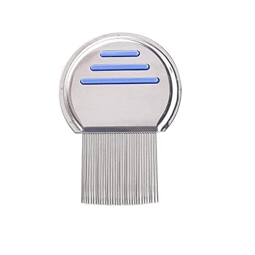 LIP N CHIC GLOW Premium Stainless Steel Lice Comb for Effective Head Lice & Nit Removal - Reusable Metal Comb for Kids, Women & Pets (Random Color) | Perfect for Home, School & Travel Use