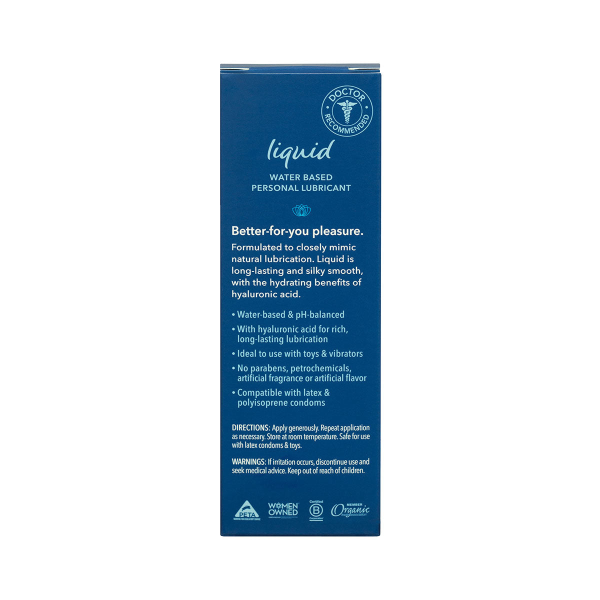 Good Clean Love Liquid Water-Based Personal Lubricant - 1.69oz (50ml) | Hypoallergenic & pH Balanced | Intimate Use, Massage & Sensual Care