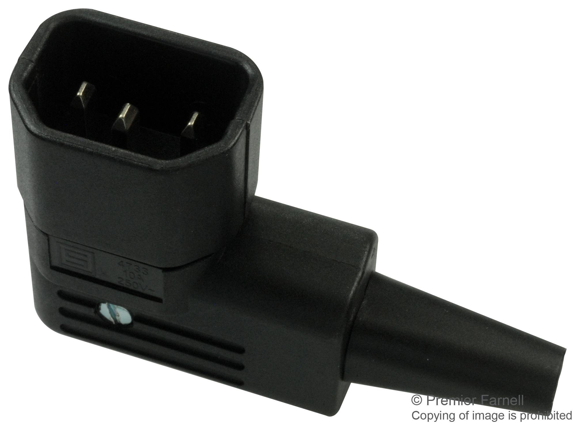 IEC Power Entry Connector Plug 10A - 10 Pieces - Ideal for Electronics, Appliances, and Power Supply Units