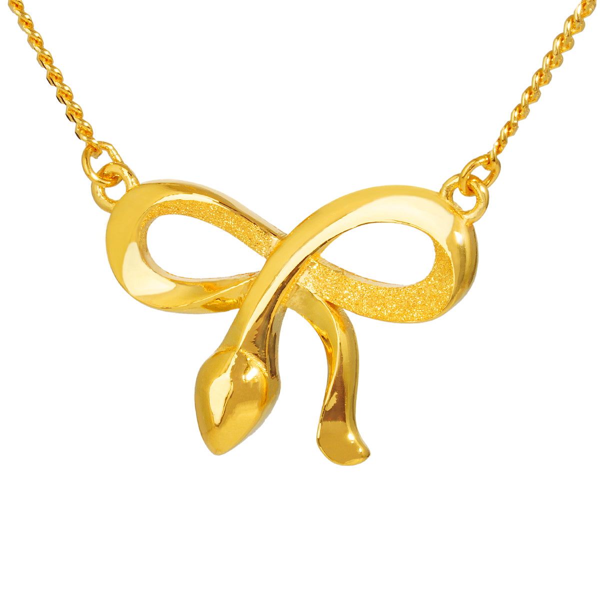 24K Gold Snake Necklace for Women - Elegant & Hypoallergenic Jewelry Gift for Birthday, Anniversary & Special Occasions