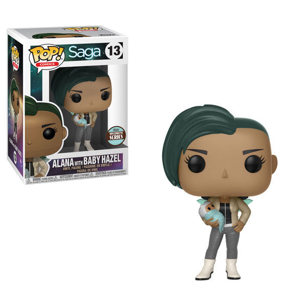 Saga Comics Pop! Vinyl Figure - Alana with Baby Hazel Collectible Toy | Specialty Series #13 | Perfect for Comic Book Fans & Collectors | Great for Display, Gifts & Home Decor