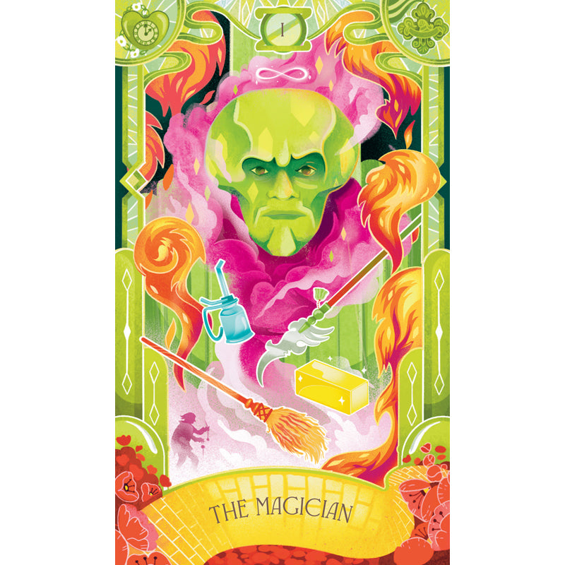 The Wizard of Oz Tarot Deck and Guidebook Set - 78 Cards with Illustrated Guide for Divination, Fortune Telling & Spiritual Growth | Perfect for Beginners and Collectors | Use for Meditation, Self-Discovery & Gift Giving