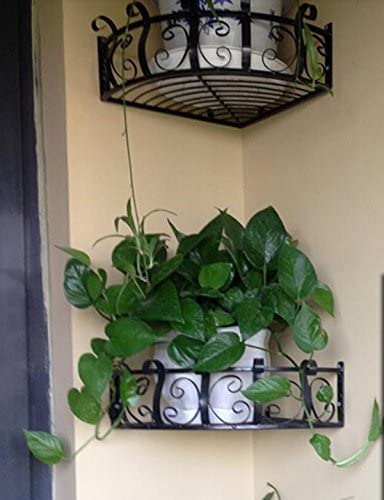 Rustic Iron Floating Bathroom Shelf - White Wall Mounted Corner Shelf for Over Toilet Storage | Farmhouse Organizer for Bathroom, Bedroom, Living Room & Kitchen Decor | Perfect for Small Spaces & Home Organization