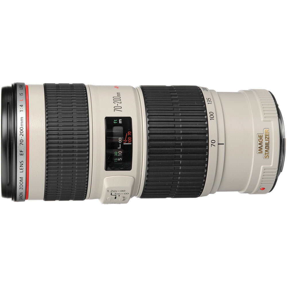 Canon EF 70-200mm f/4L IS USM Telephoto Zoom Lens for Portrait, Sports & Wildlife Photography - Professional DSLR Camera Lens with Image Stabilization