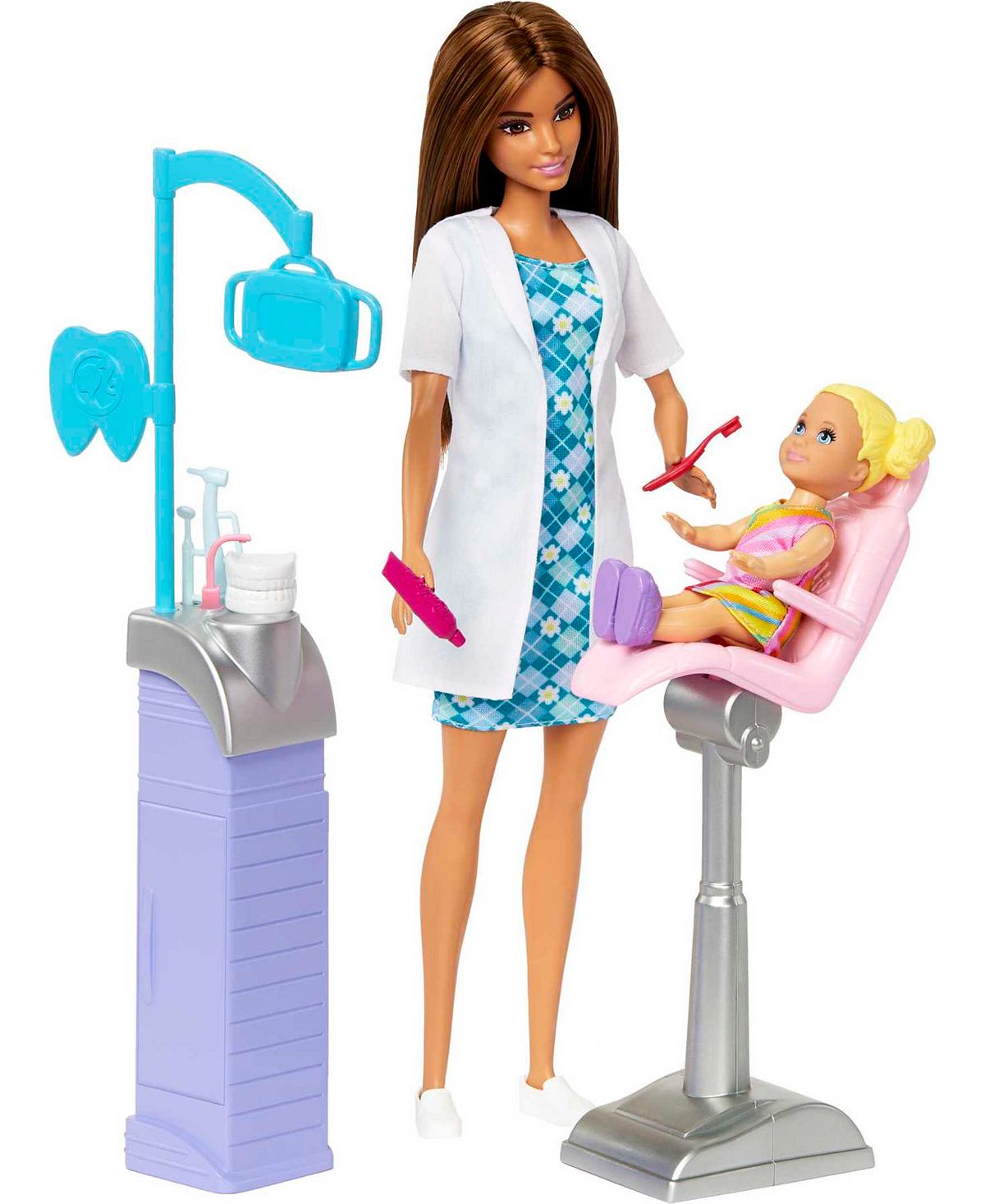 Barbie Careers Dentist Playset - Interactive Dentist Doll with 10+ Accessories for Kids | Pretend Play, Role-Playing & Educational Toy for Children
