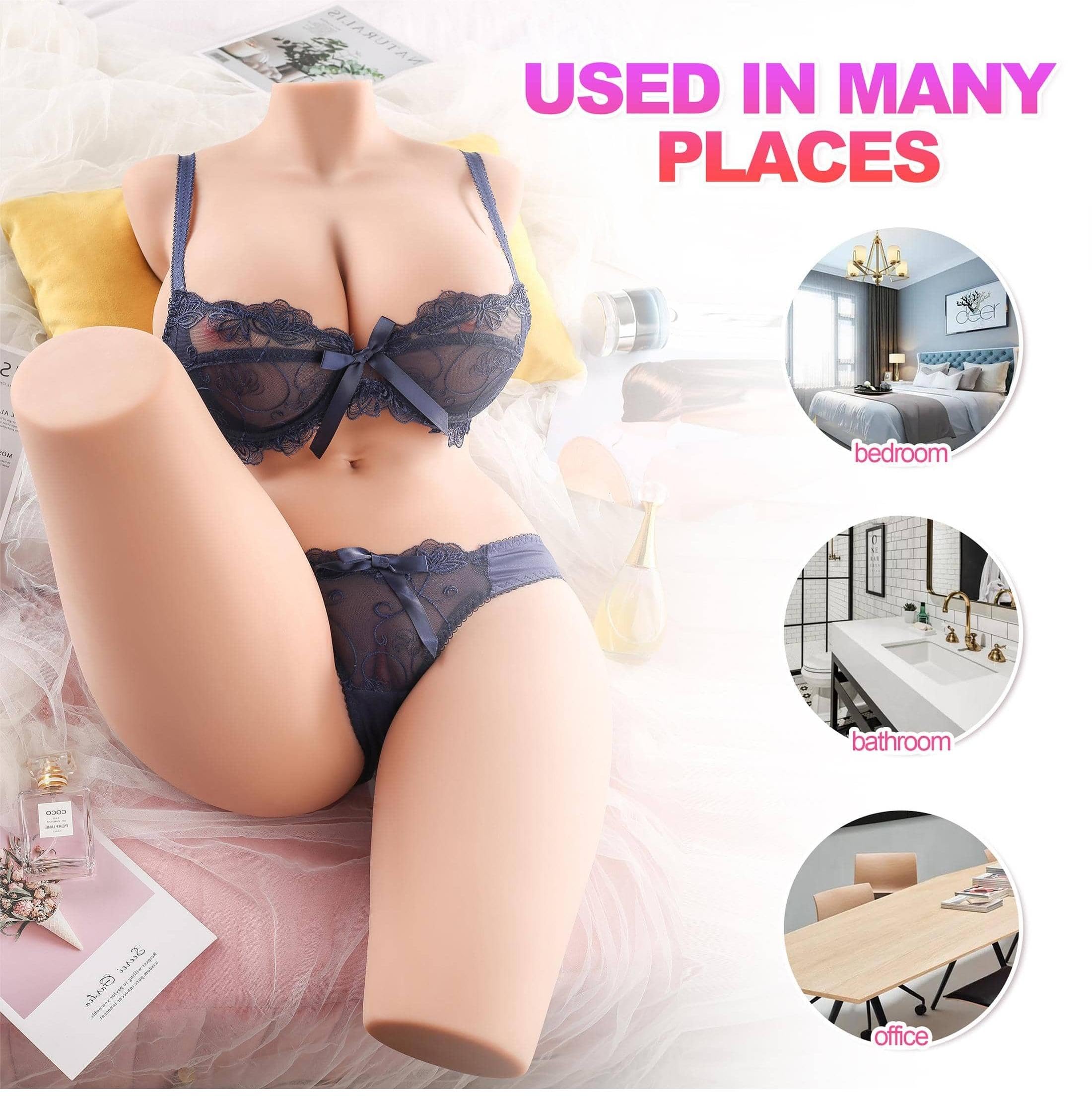 Realistic 40LB Full Size Male Sex Doll for Men - Lifelike Female Torso Love Doll with Big Breasts & Butt | Adult Toy for Masturbation, Vaginal & Anal Pleasure | Perfect for Discreet Solo Play & Fantasy Fulfillment