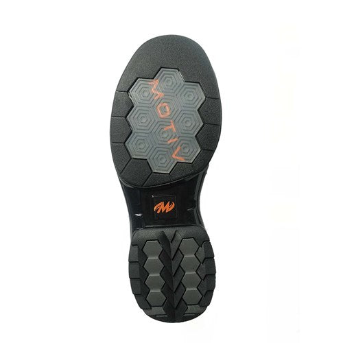 Motiv Men's Flash Smoke/Orange Right Hand Bowling Shoes - Comfortable & Durable for Competitive & League Bowling