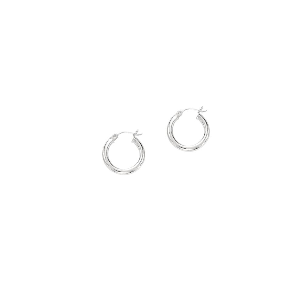 10K Gold 2x15mm Hoop Earrings for Women - Classic Circle Huggie Earrings for Everyday Wear, Gift Giving & Special Occasions
