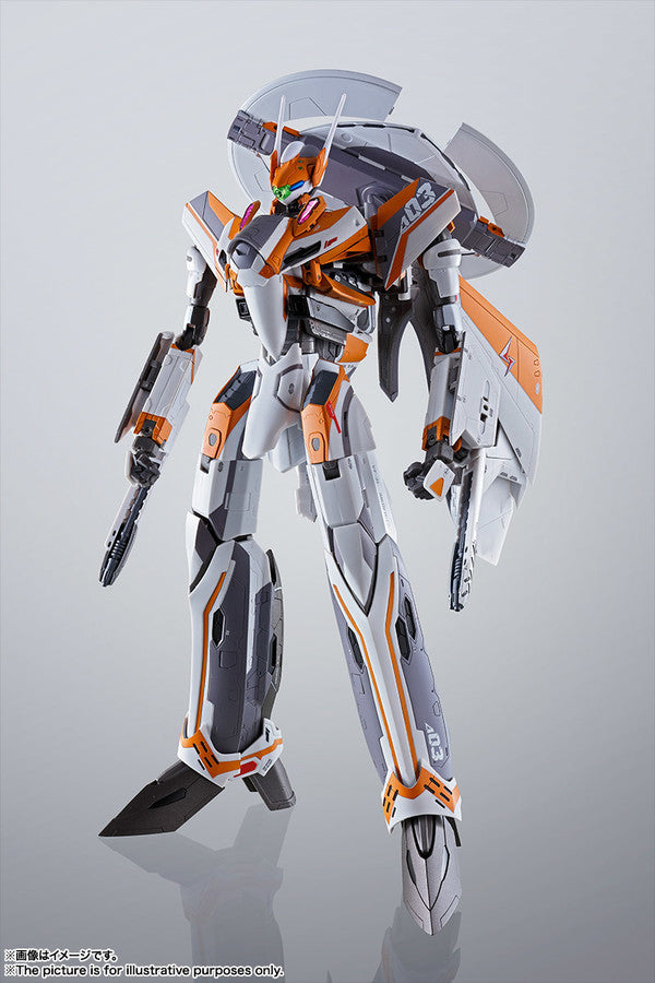 Bandai DX Chogokin Macross Delta VF-31E Siegfried Super Dimension Fortress Action Figure - Collectible Anime Model for Display & Play