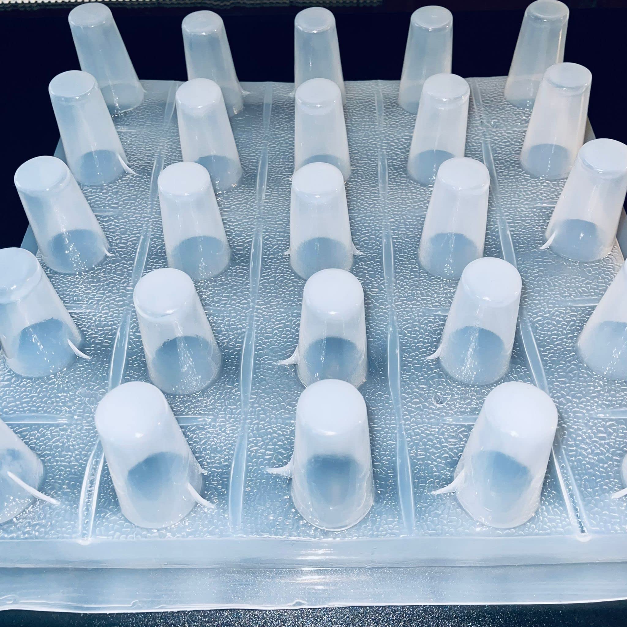 25-Piece Clear Plastic Popsicle & Jello Molds Set - Reusable Ice Pop Maker for Homemade Frozen Treats - Perfect for Summer Snacks, Kids Parties, and DIY Desserts