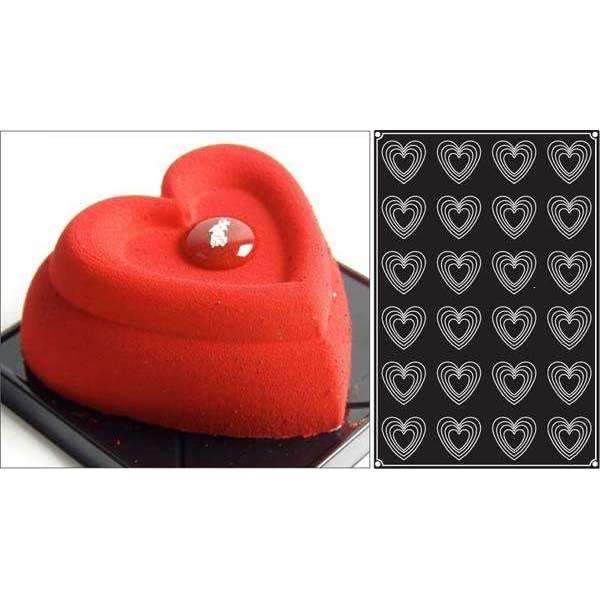 Heart-Shaped Silicone Baking Molds - 6 Pack Non-Stick Flexible Cake Candy Chocolate Molds for Valentine's Day, Weddings, DIY Desserts & Party Decorations