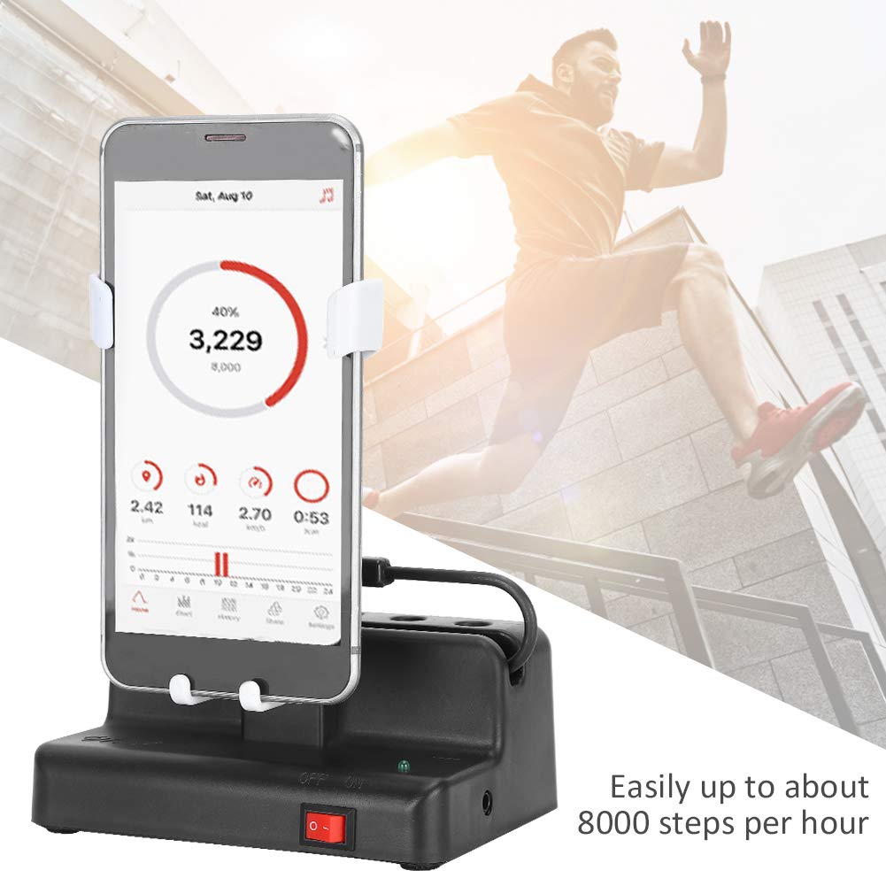 GLOGLOW Adjustable Phone Swing Step Counter - Left & Right Swing Electronic Mobile Shaker for Walking & Fitness Tracking | Perfect for Home Workouts, Outdoor Jogging & Activity Monitoring