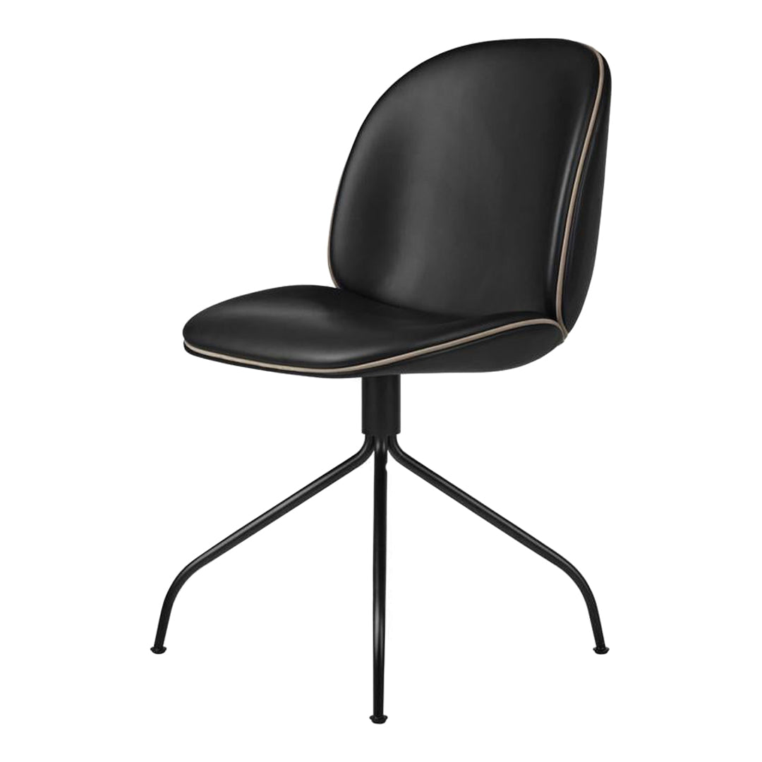 Ergonomic Beetle Meeting Chair with Swivel Base - Fully Upholstered Office Chair for Conference Rooms & Home Offices - Comfortable Seating Solution for Long Work Sessions