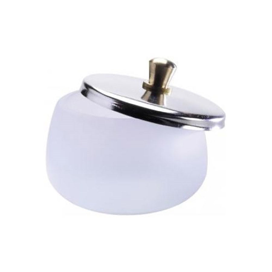 Premium Frosted Dappen Dish with Lid - Perfect for Nail Art, Acrylic Powder Mixing & Essential Oil Storage - Ideal for Salons & DIY Beauty Enthusiasts