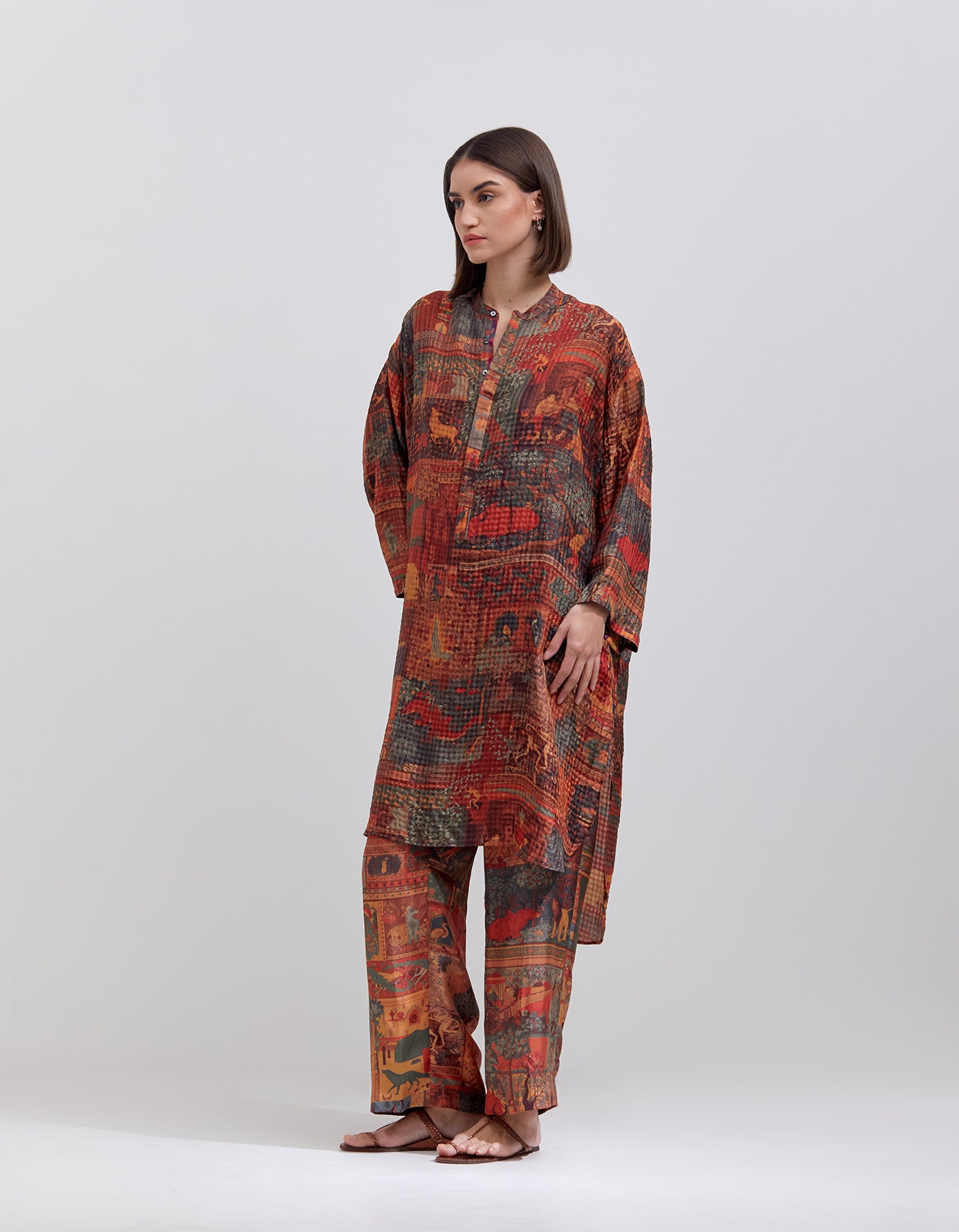 Silk Pyjama Pants for Women - Soft & Comfortable Terracotta Sleepwear - Perfect for Lounging, Sleeping & Relaxing at Home