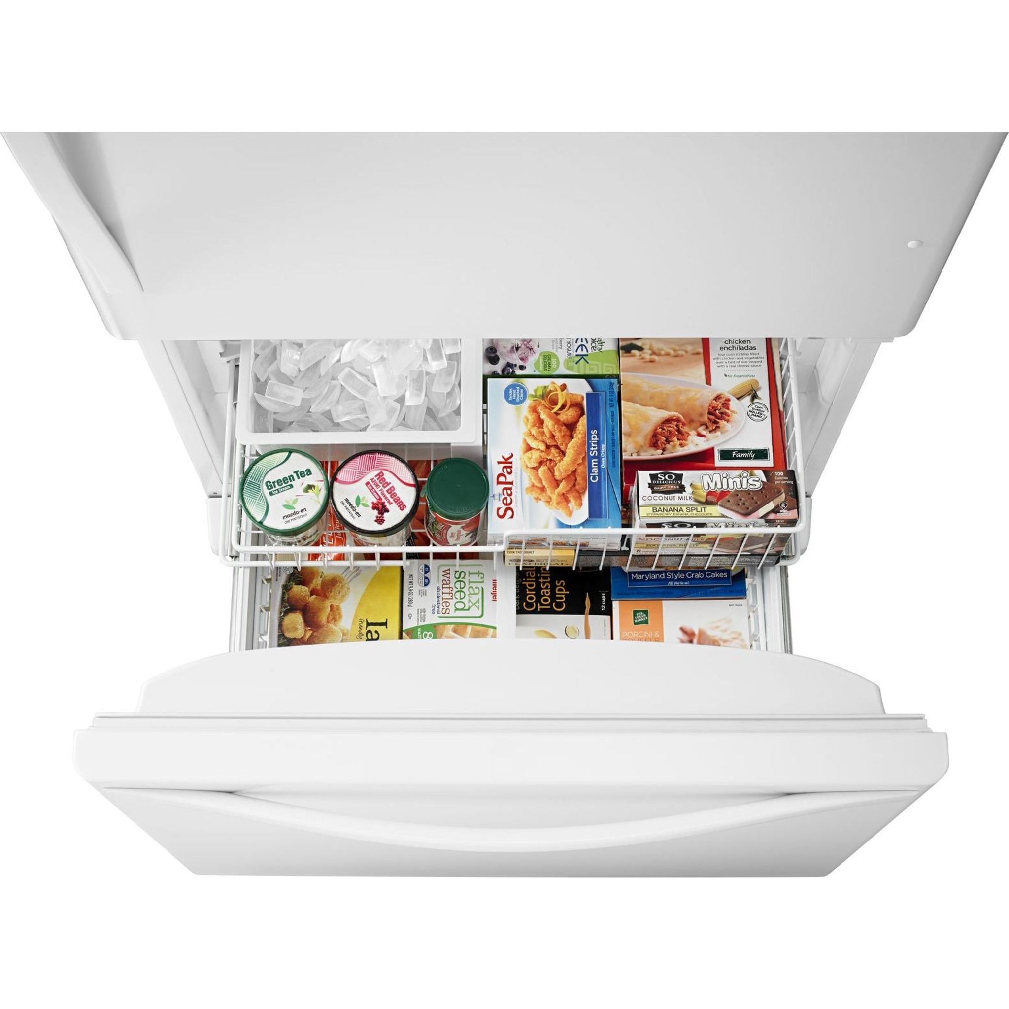 Whirlpool WRB322DMBW 36 Inch Bottom Freezer Refrigerator - Energy Star Certified, White Exterior & Interior | Perfect for Kitchens, Apartments & Small Spaces