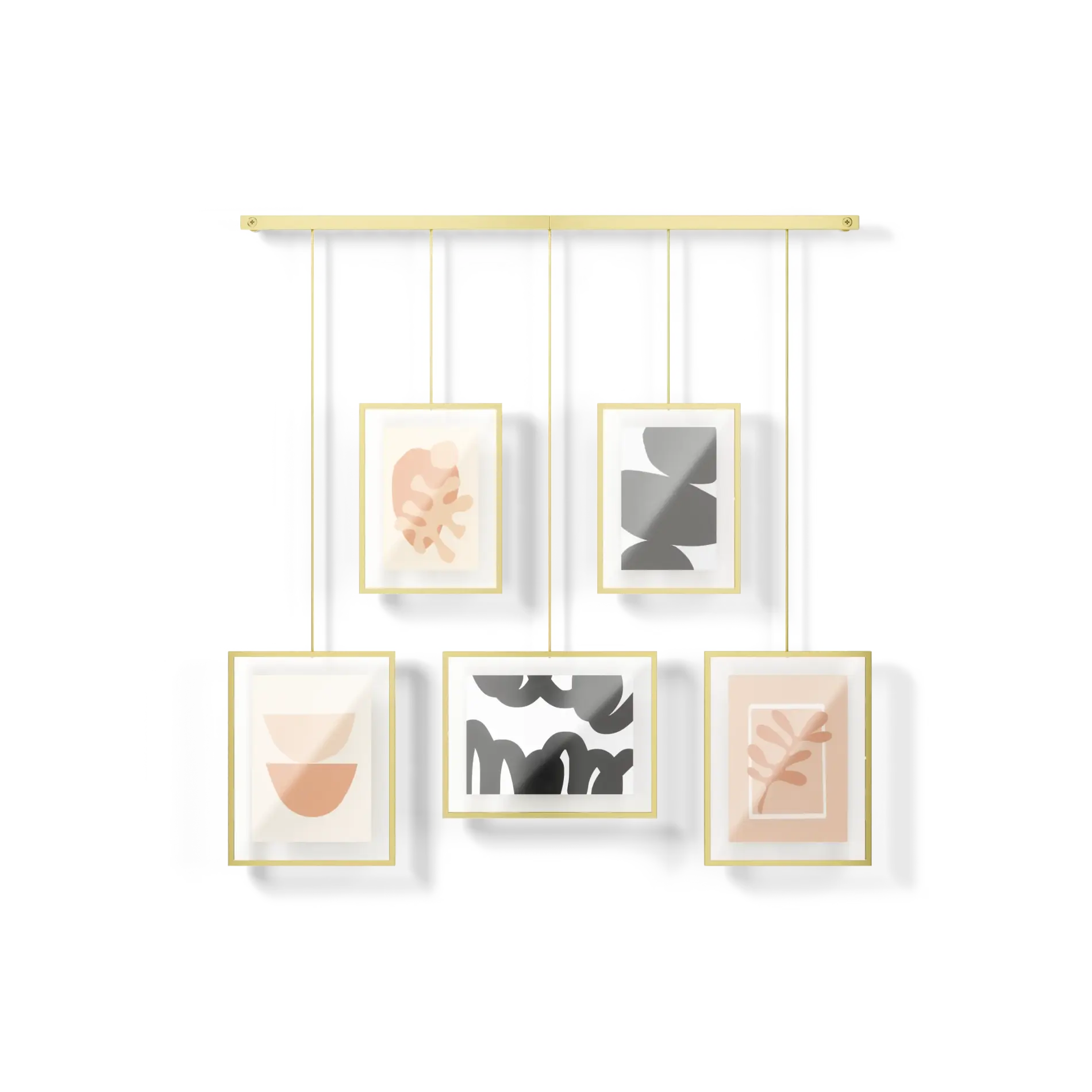 Premium Exhibit Wall Picture Frames Set of 5 - Black Gallery Style Photo Frames for Home Decor, Office, Living Room & Bedroom Wall Art Display