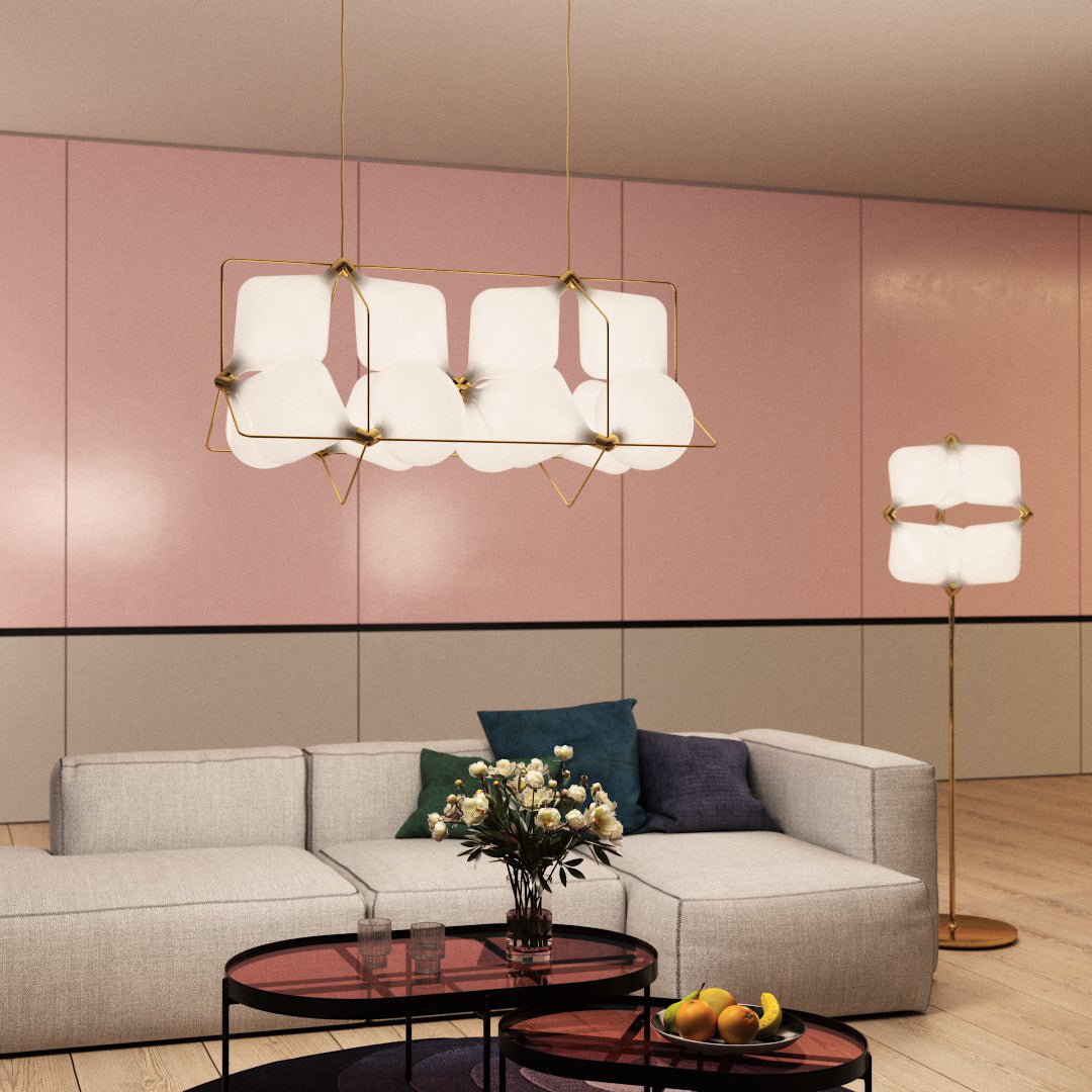 Stylish Clover Pendant Lamp - Modern 4-Leaf Clover Design Ceiling Light Fixture for Kitchen Island, Dining Room & Bedroom Decor