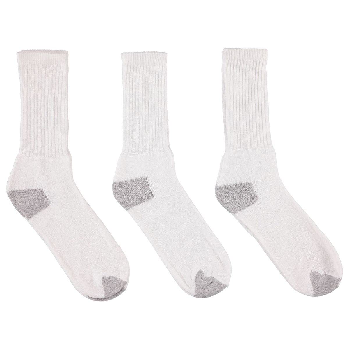 Big & Little Kids Lightweight Cotton Crew Socks - 12 Pairs Bulk Pack for School, Sports & Daily Wear - Soft Breathable Socks for Boys & Girls - Perfect for Homeless Donations & Wholesale