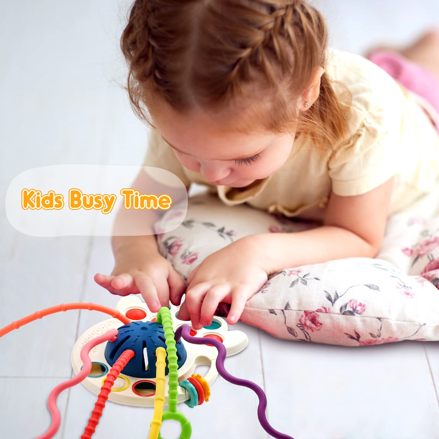 Montessori Baby Teething Toys for 6-12 Months - Soft Sensory Chew Toys for Infants | Travel & Educational Learning Toys for 1-2 Year Old Toddlers | Perfect Birthday Gift for Boys & Girls | Great for Soothing Sore Gums & Airplane Entertainment