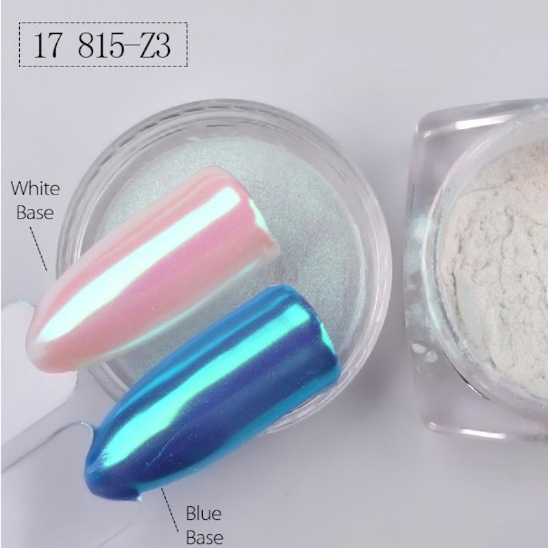 Pearl Mermaid Shimmer Chrome Nail Powder - Holographic Nail Art Pigment for Gel & Acrylic Nails - Perfect for Manicures, Pedicures & Nail Art Designs