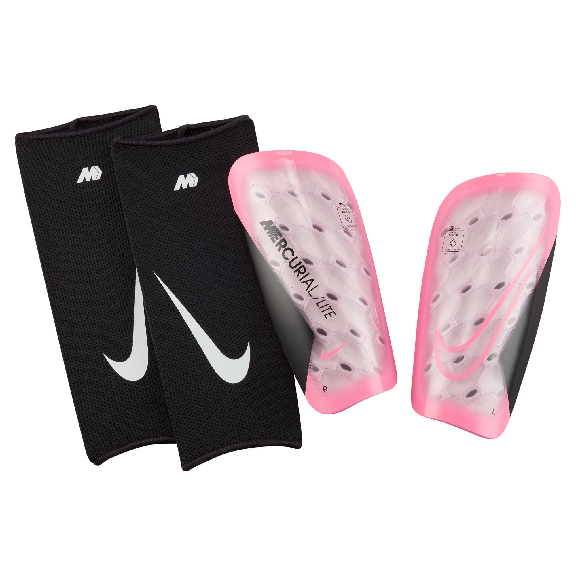 Nike Mercurial Lite Soccer Shin Guards - Lightweight & Breathable Shin Protection for Soccer Players - Perfect for Training & Matches