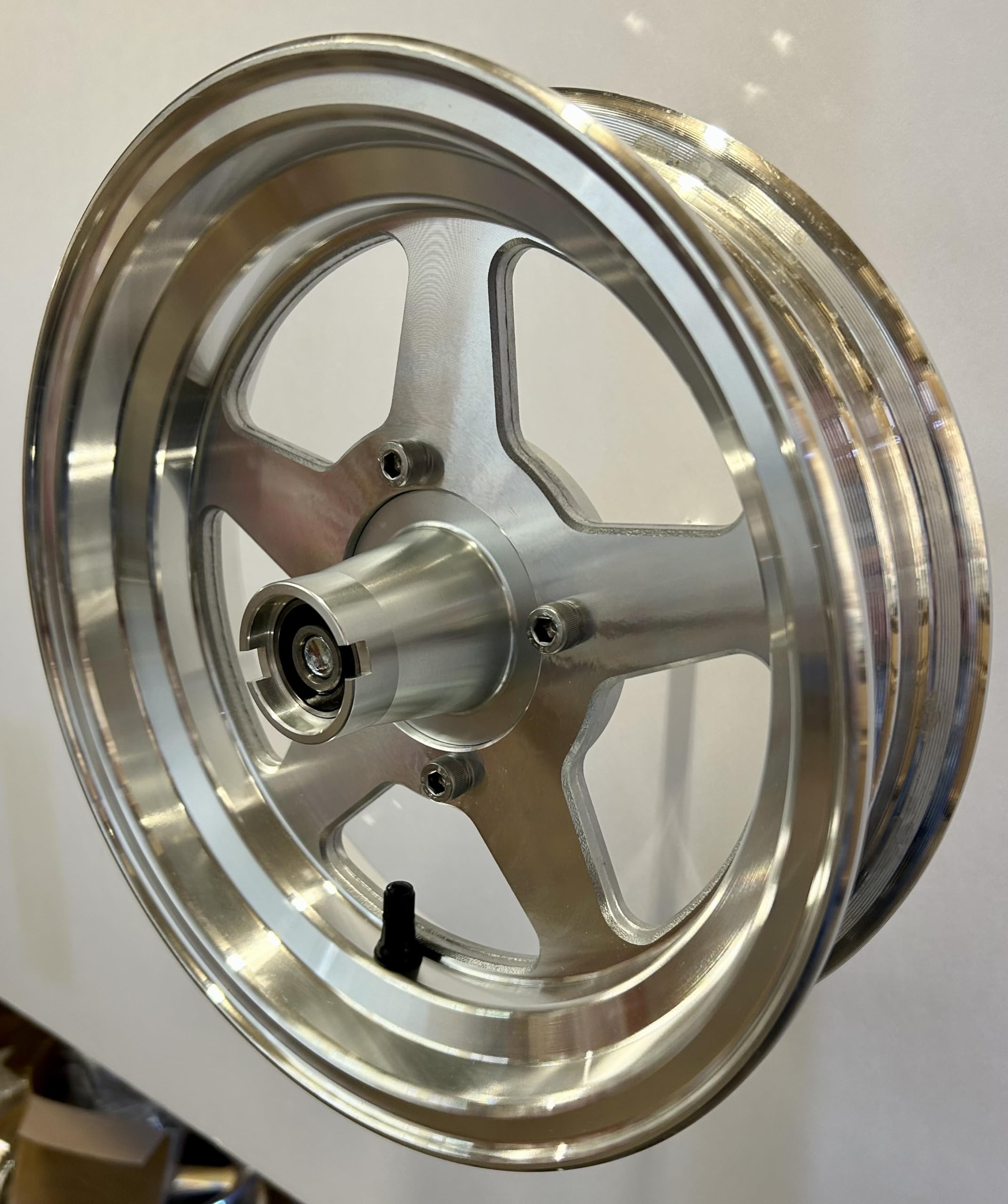 10 Inch Aluminum Mini Bike Wheel - Precision Machined for Smooth Ride - Perfect for Mini Bikes, Pocket Bikes, and DIY Motorcycle Projects