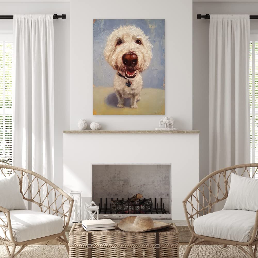 Lucia Heffernan Fine Art Canvas - Molly Canvas Wall Decor for Living Room, Bedroom, Office & More - Ready to Hang 24x32 Inch Painting - Perfect for Home, Dining Room & Bathroom Decor