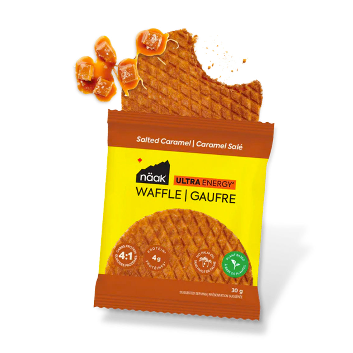 Naak Ultra Energy Waffle - High Protein Vegan Snack for Hiking, Running & Outdoor Activities | Organic Plant-Based Energy Bars for Athletes & Fitness Enthusiasts