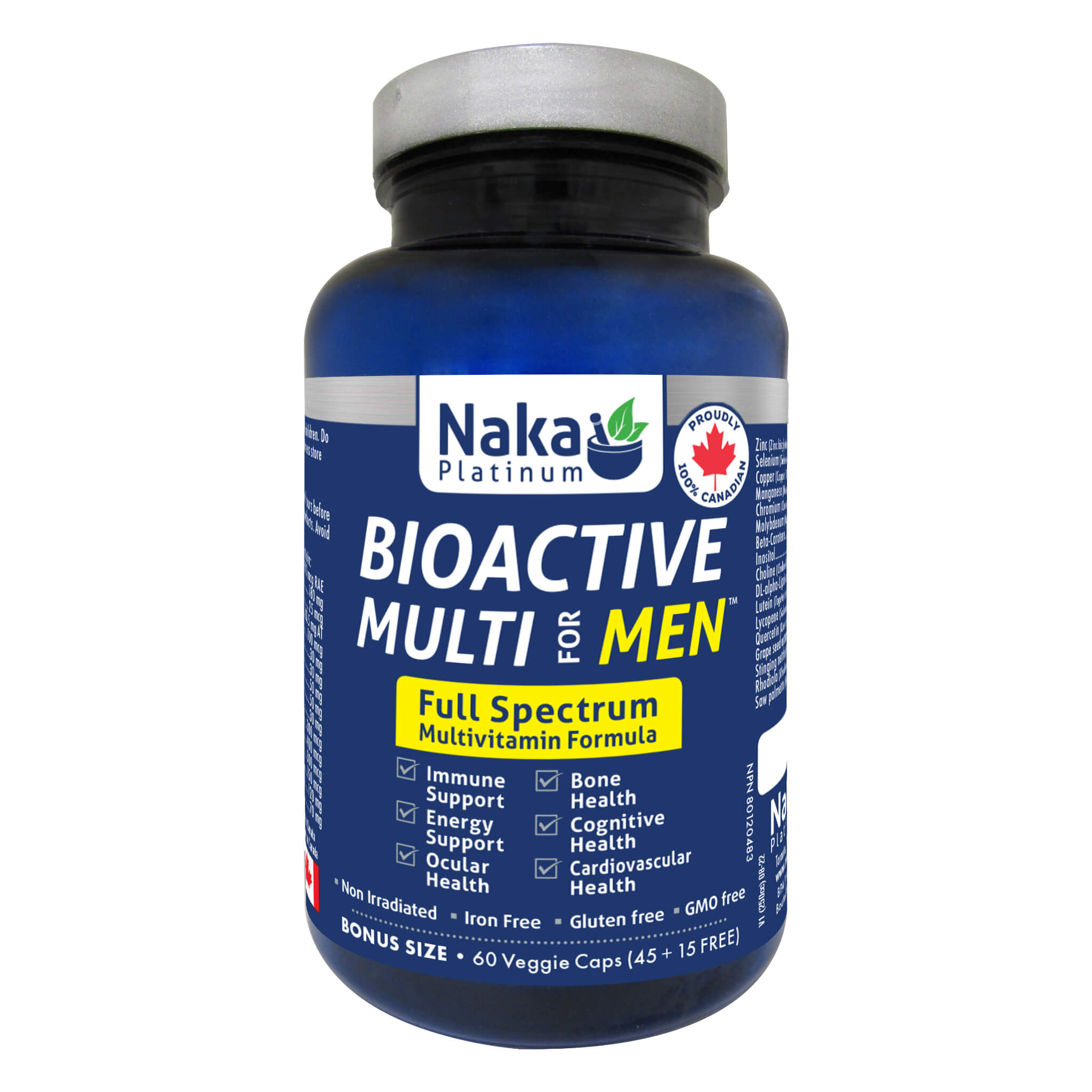 BioActive Multi for Men - Premium Multivitamin Supplement for Energy, Immunity & Vitality | Ideal for Active Lifestyles & Daily Wellness Support