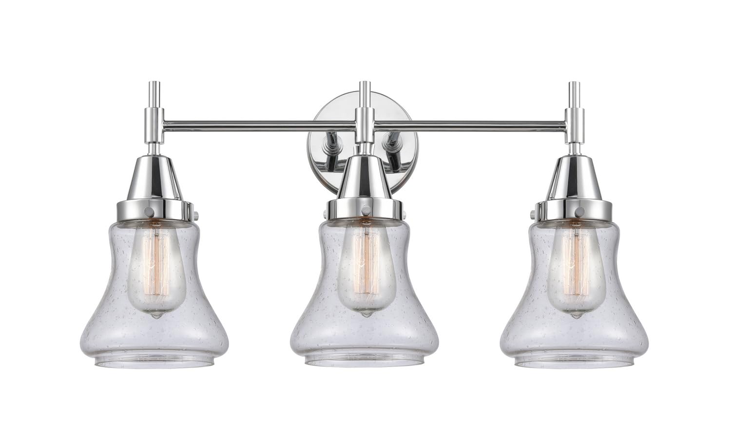 Innovations 447-3W-PC-G194-LED Transitional LED Bathroom Vanity Light Fixture in Chrome Finish - Perfect for Modern Bathrooms, Powder Rooms & Spa-Like Retreats