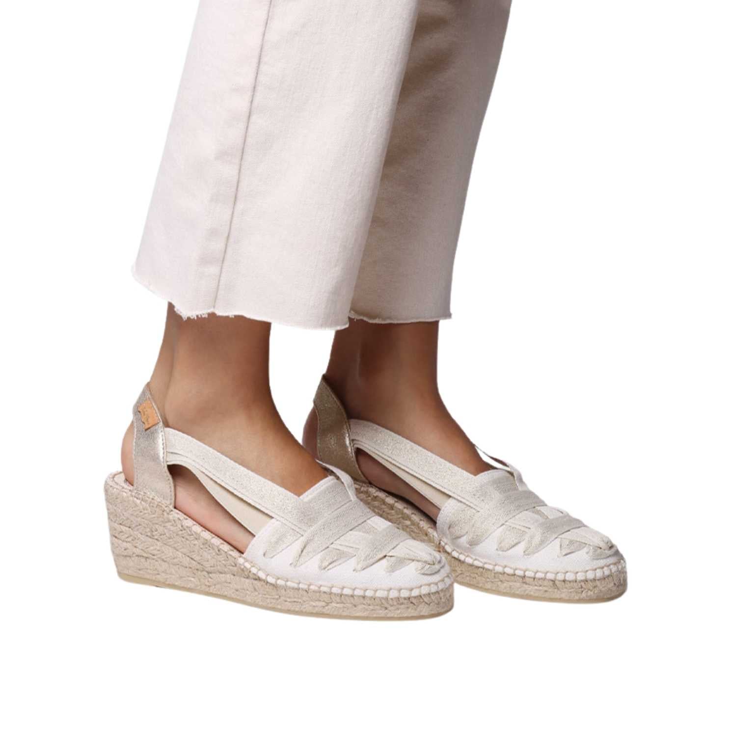 Women's Multicolor Cotton Blend Wedge Espadrilles - Comfortable Summer Casual Shoes for Beach, Vacation & Outdoor Activities