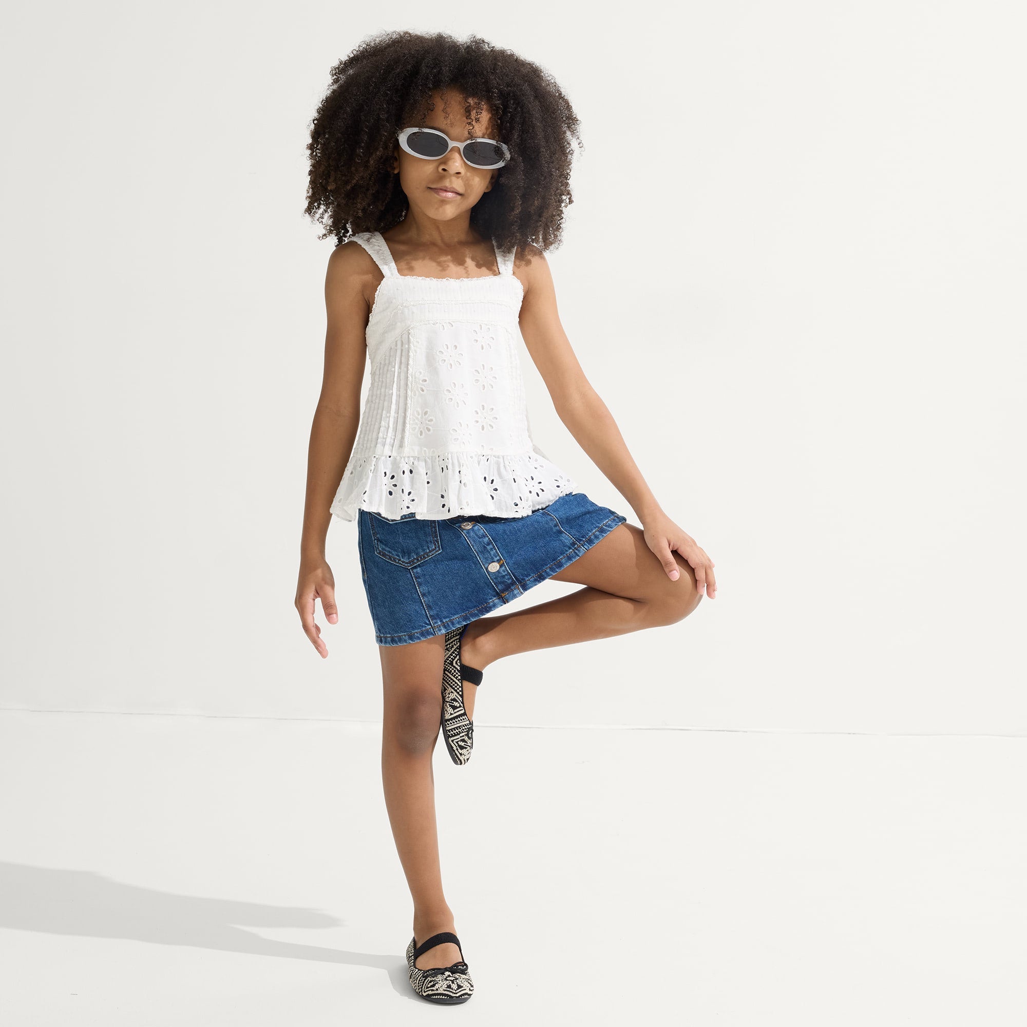 **Black Mosaic Kids Bow Mary Jane Shoes - Elegant & Comfortable Flats for Girls, Perfect for School, Parties & Special Occasions**