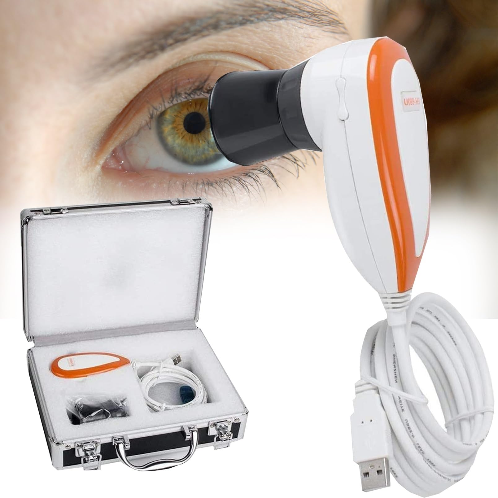 Professional Iridology Camera USB 2.0 with 30x Lens - Portable Left/Right Eye Analyzer for Holistic Health Assessment - Perfect for Naturopaths, Iridologists & Wellness Practitioners