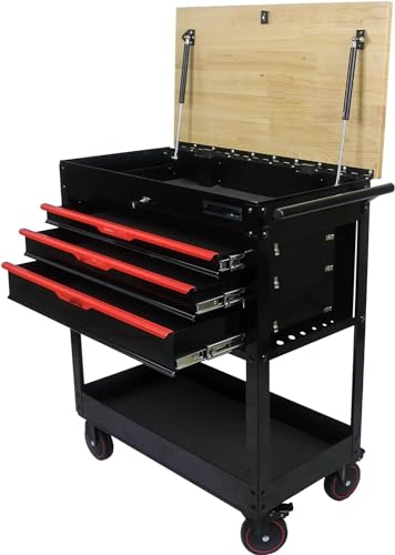 Black With 3 Drawer
