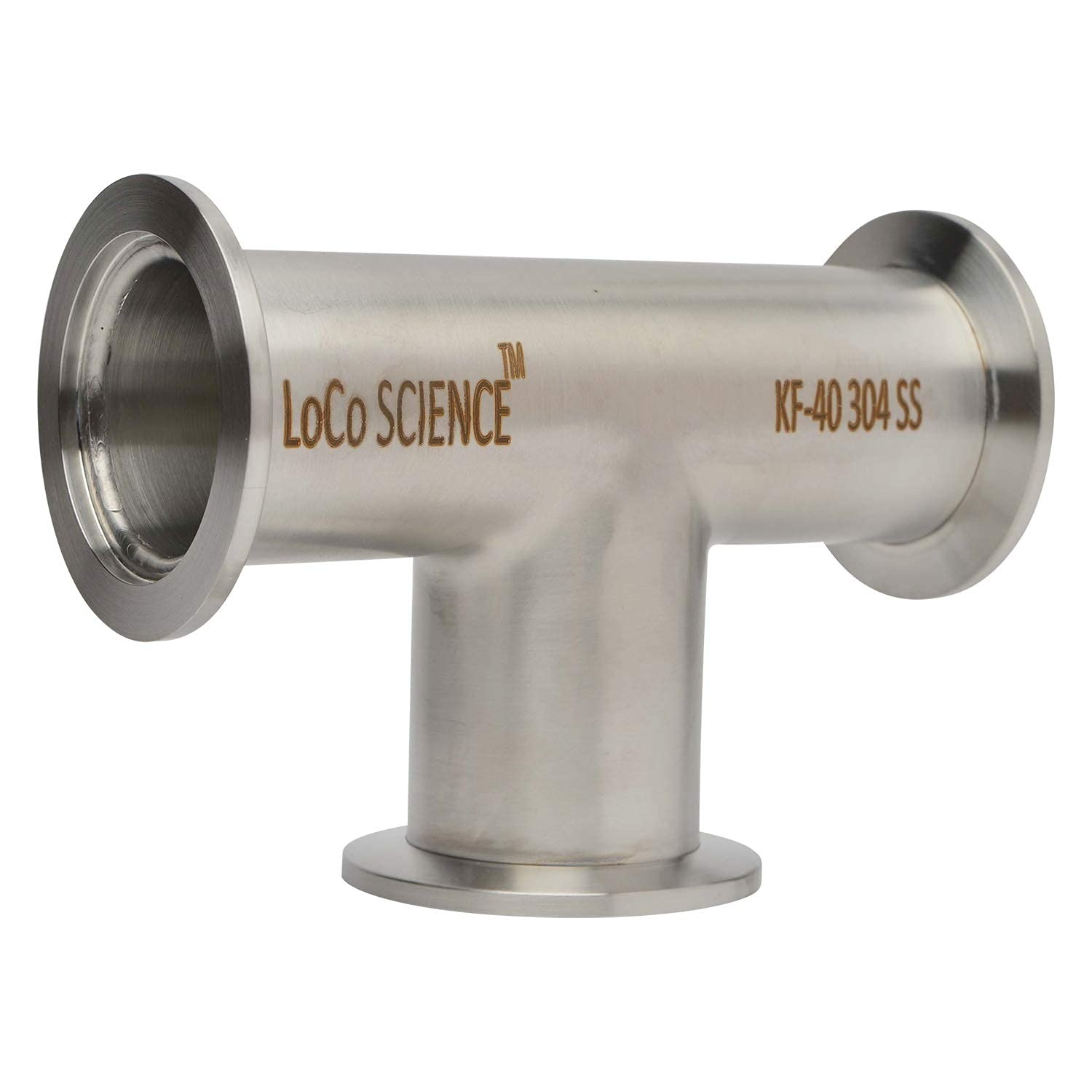 Stainless Steel KF-40 Vacuum Pipe Fitting Tee Adapter - High-Quality Lab & Industrial Equipment for Vacuum Systems