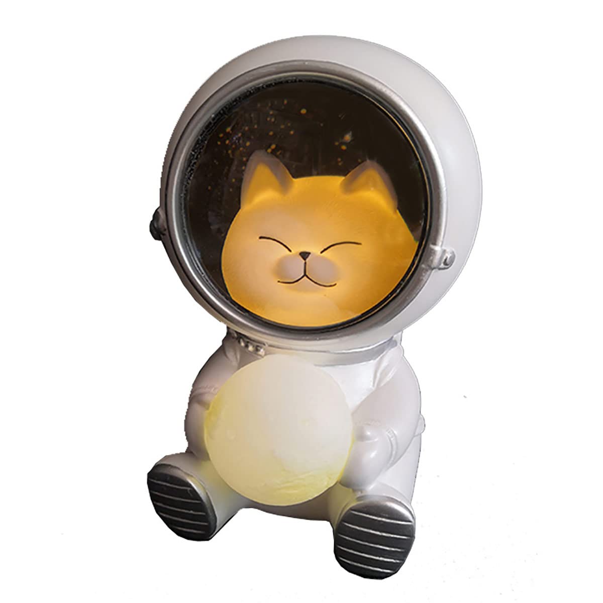 ZZHFC Astronaut Cat Night Light for Kids - Cute LED Pet Night Lamp with Spaceman Design, Perfect Bedroom Nightlight & Gift for Children | Ideal for Bedtime, Nursery Decor & Kids' Rooms